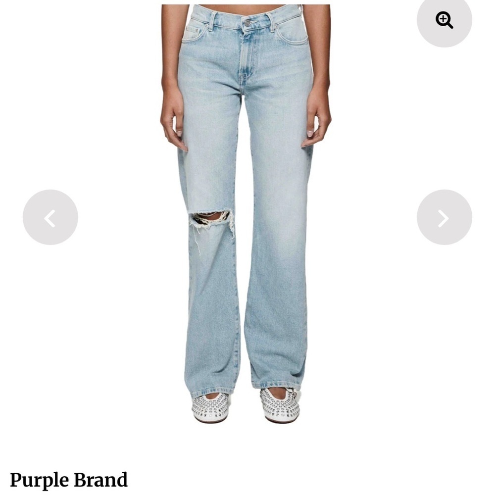 Purple Brand Womens Slim Straight D1000-SSBL224 Lt Indigo